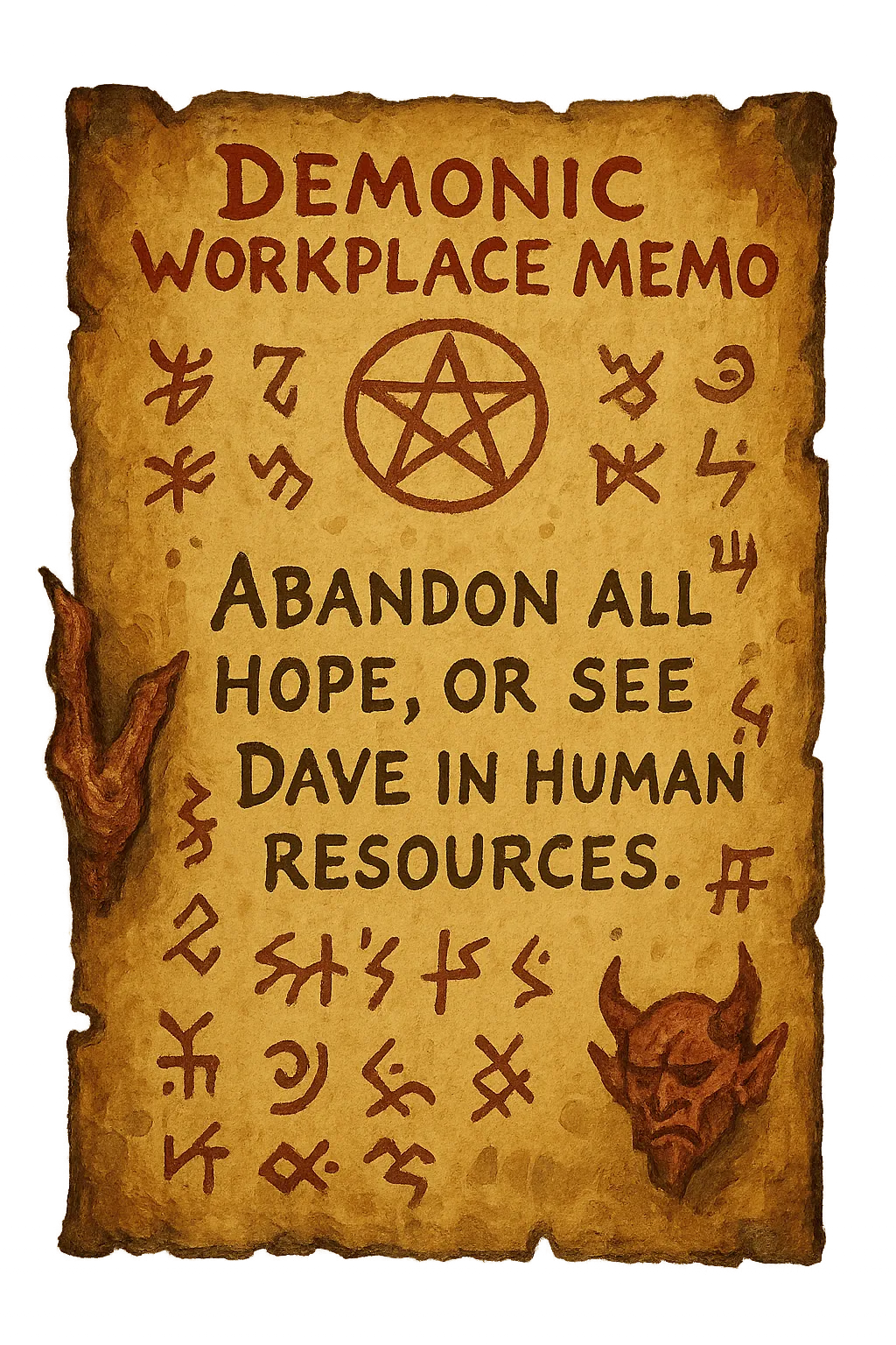 Demonic Workplace Memo